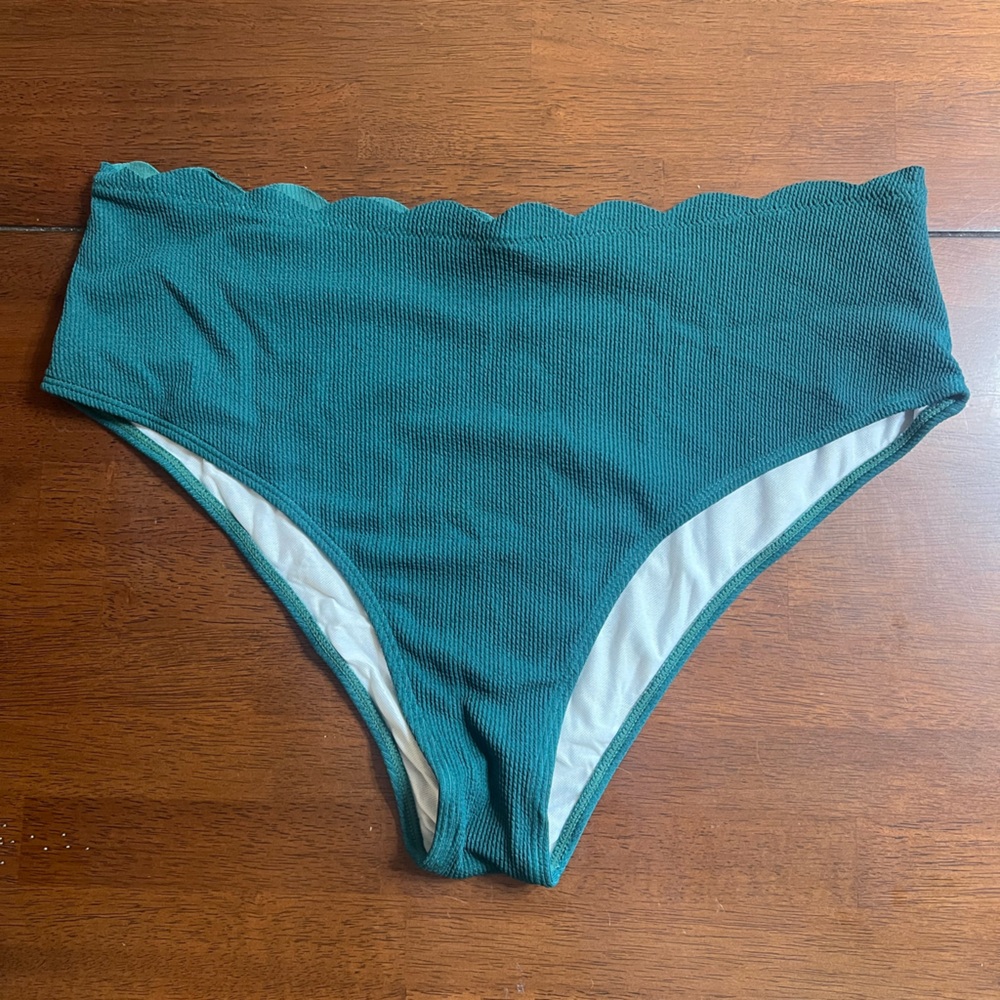 New - Teal High Waisted Bikini Set - Picture 5 of 9